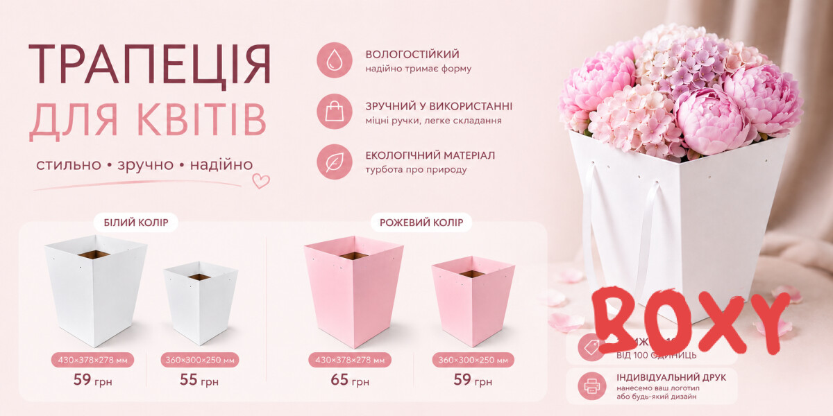 Трапеції для квітів/переноски для квітів/квіткове пакування